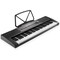 Ashthorpe 61-Key Digital Keyboard Piano with Lighted Keys, Stand, and Bench, Portable Electronic Piano Keyboard Kit with Headphones and Microphone